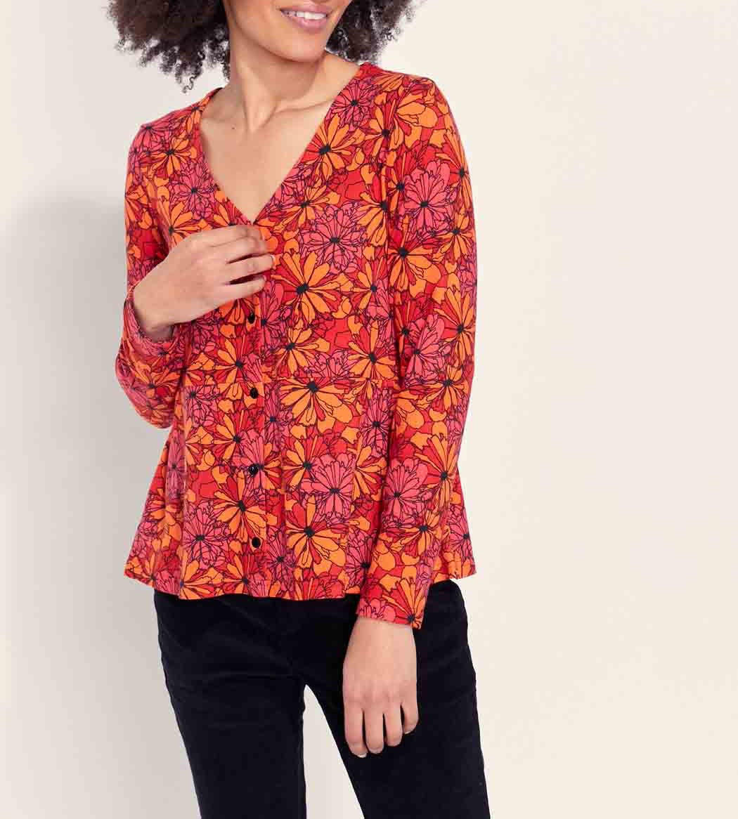 Top maille chaude boutonné EYAD