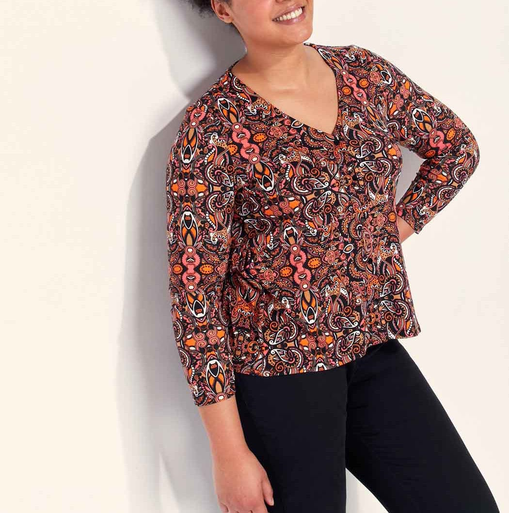 Top maille chaude boutonné EYAD