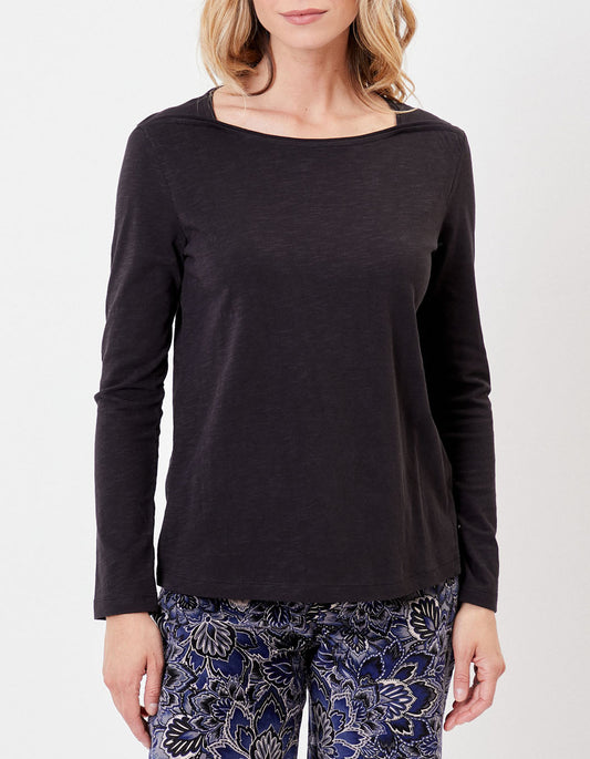 T-shirt coton bio col bateau GONDA