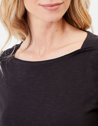 T-shirt coton bio col bateau GONDA