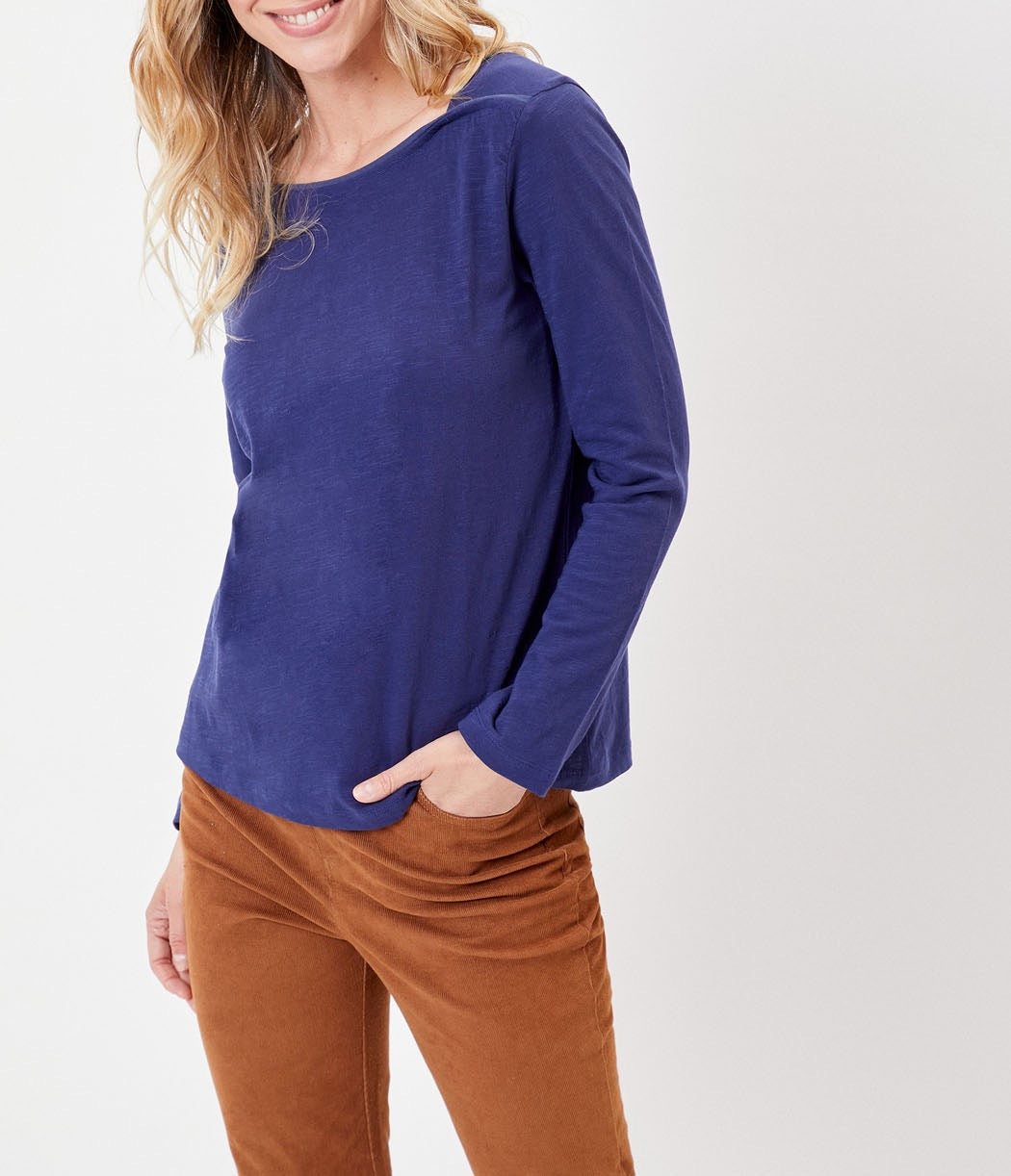 T-shirt coton bio col bateau GONDA