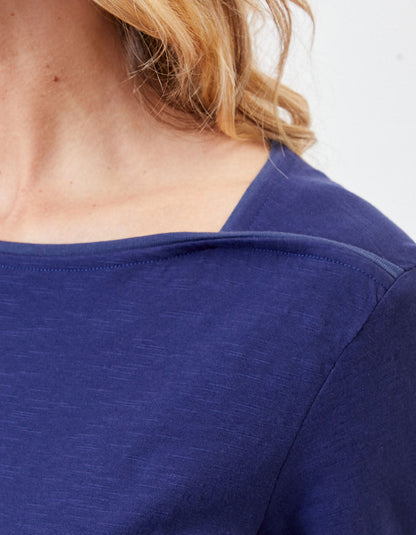 T-shirt coton bio col bateau GONDA