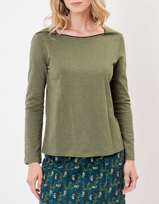 T-shirt coton bio col bateau GONDA