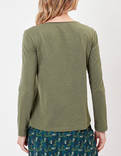 T-shirt coton bio col bateau GONDA