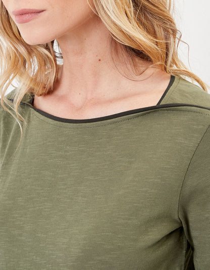 T-shirt coton bio col bateau GONDA