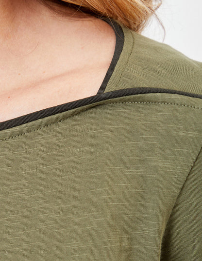 T-shirt coton bio col bateau GONDA