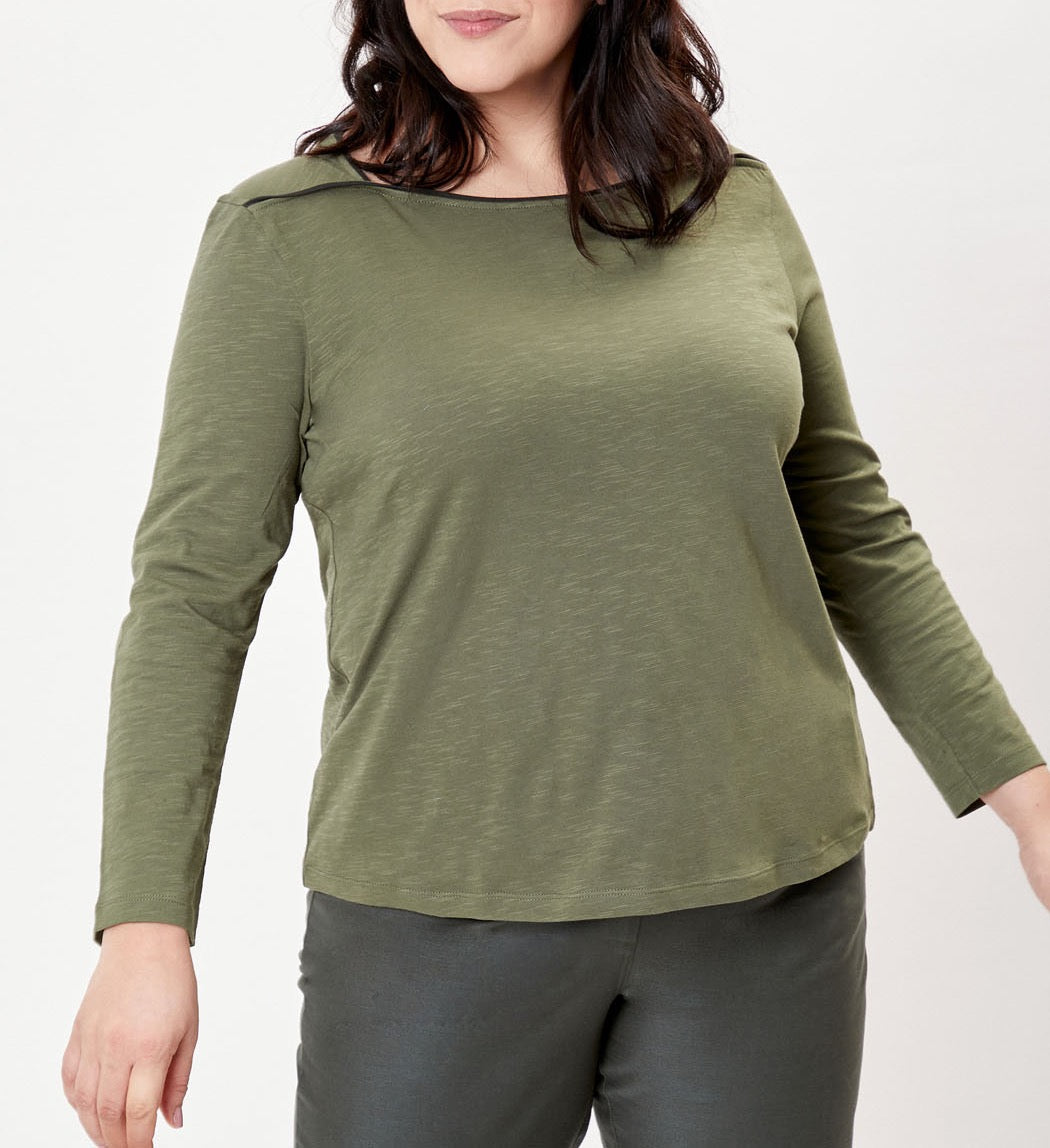 T-shirt coton bio col bateau GONDA