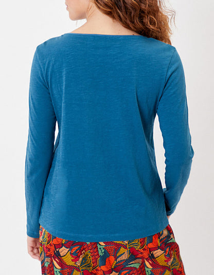 T-shirt coton bio col bateau GONDA