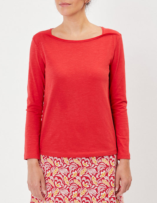 T-shirt coton bio col bateau GONDA
