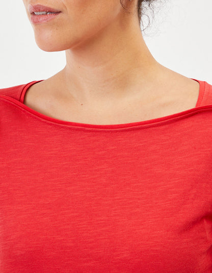 T-shirt coton bio col bateau GONDA