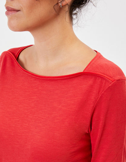 T-shirt coton bio col bateau GONDA