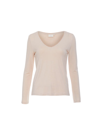 T-shirt fluide col v uni JAIPUR