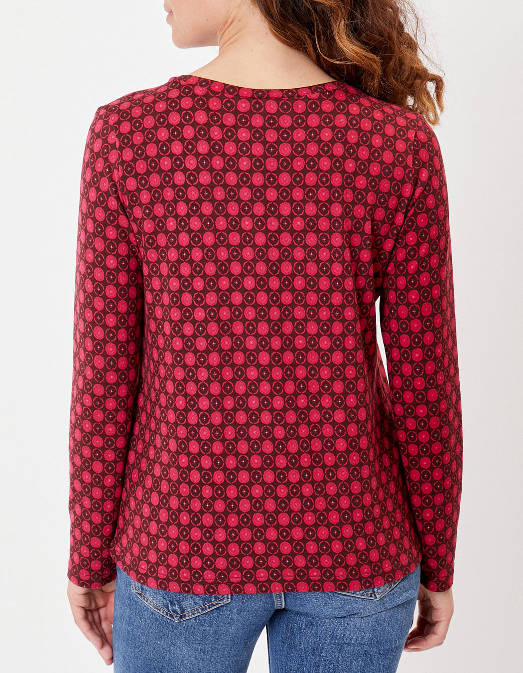 T-shirt col V imprimé ORVAR