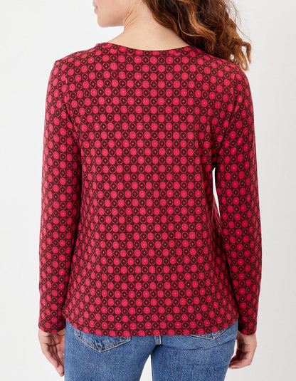T-shirt col V imprimé ORVAR