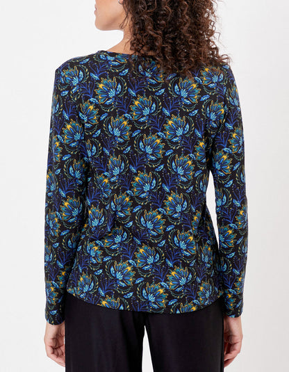 T-shirt col V imprimé ORVAR