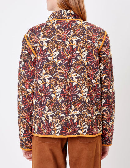 Veste Kimono Matelassée imprimée en coton MARELA