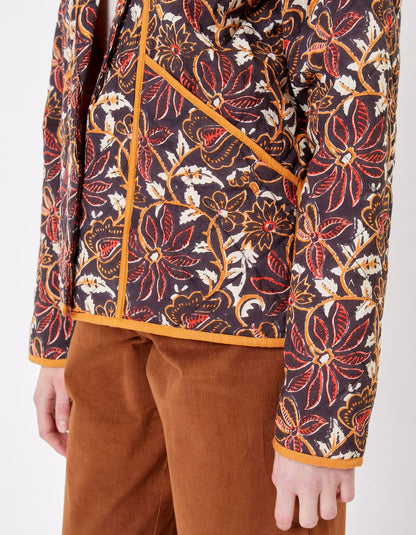 Veste Kimono Matelassée imprimée en coton MARELA