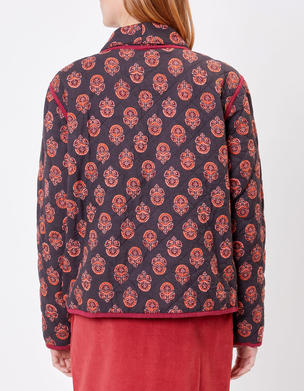 Veste Kimono Matelassée imprimée en coton MARELA