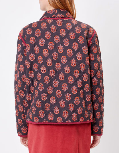 Veste Kimono Matelassée imprimée en coton MARELA