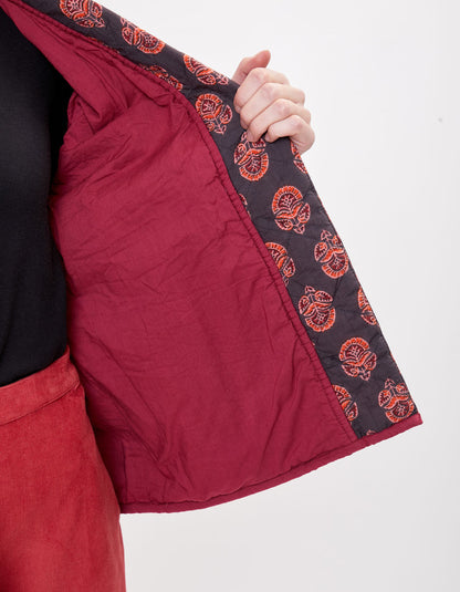 Veste Kimono Matelassée imprimée en coton MARELA