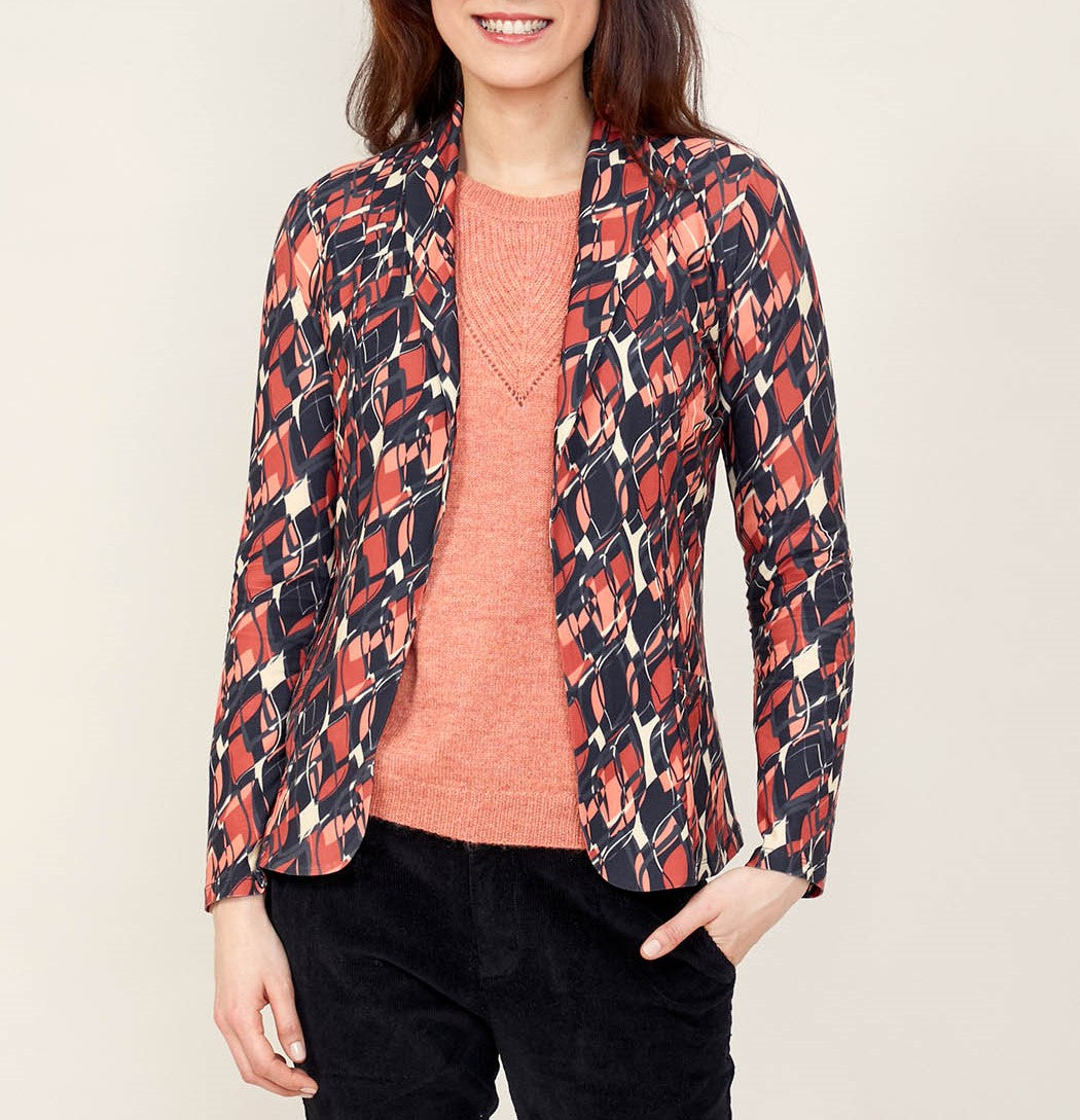 Veste blazer imprimé CATHY