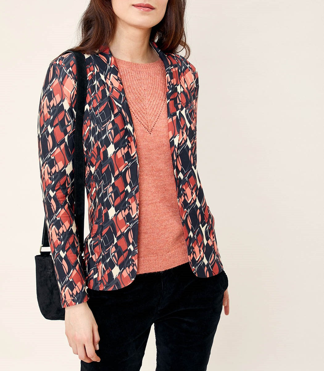 Veste blazer imprimé CATHY