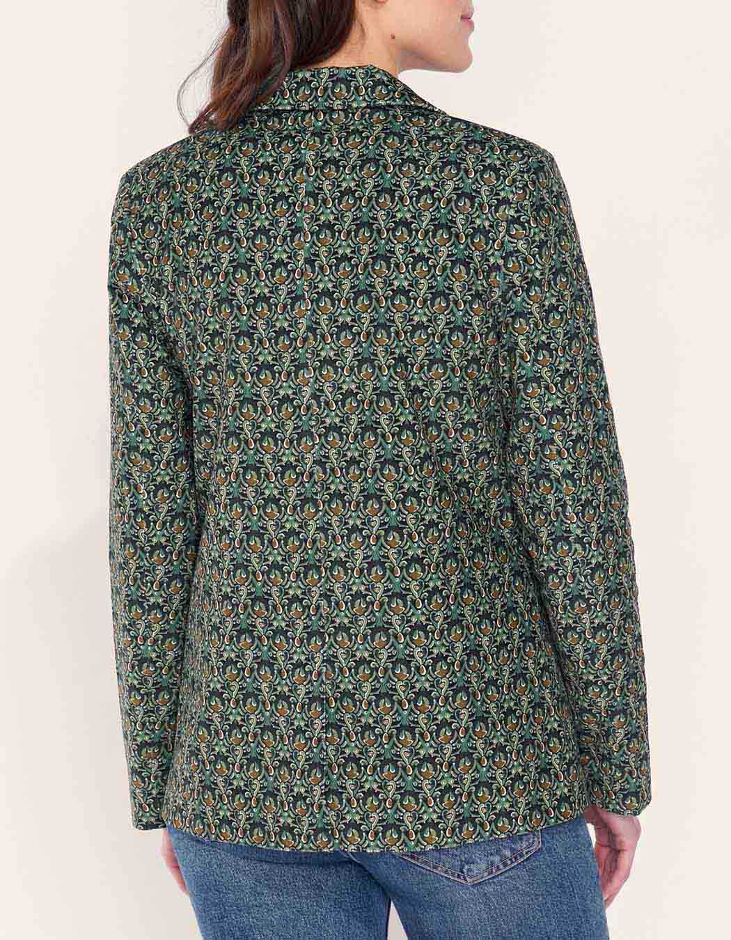 Veste blazer imprimée velours lisse ETAWA