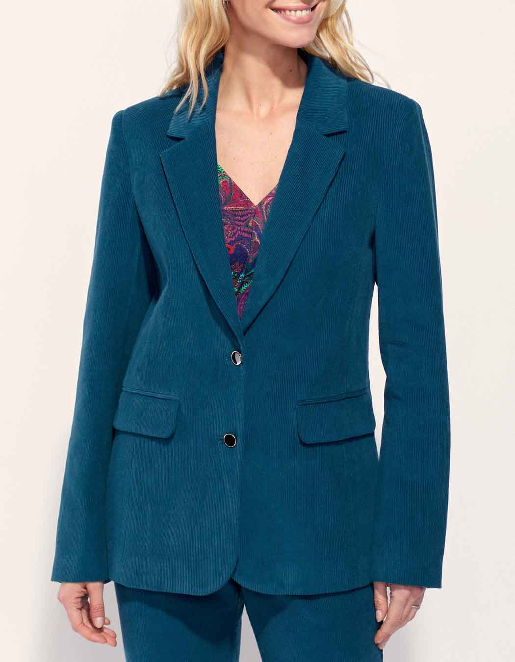 Veste blazer velours uni ETAWA