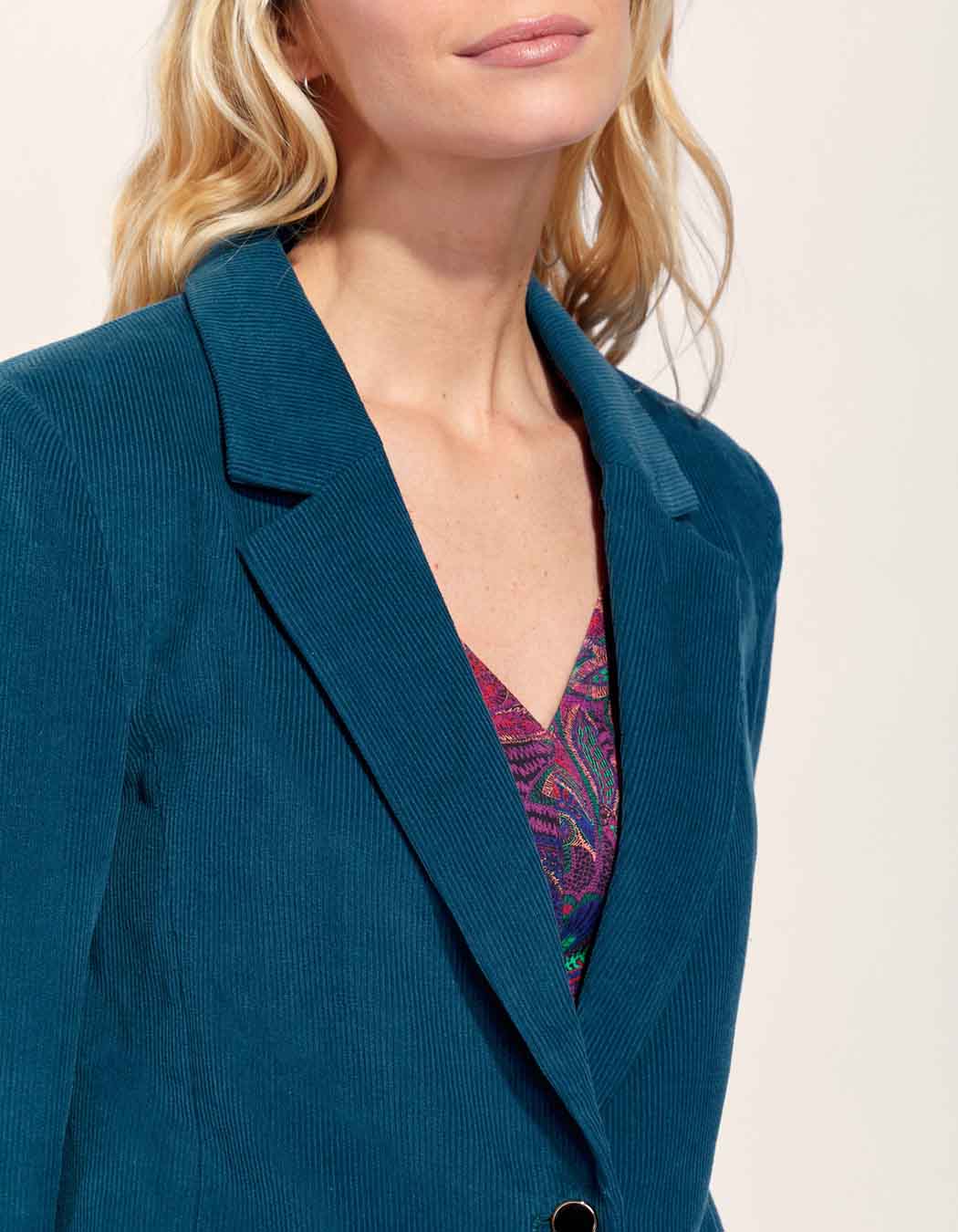 Veste blazer velours uni ETAWA