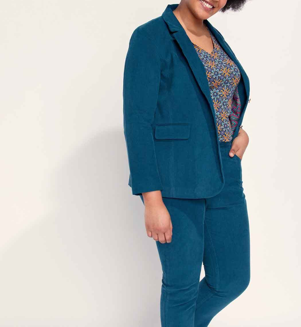 Veste blazer velours uni ETAWA