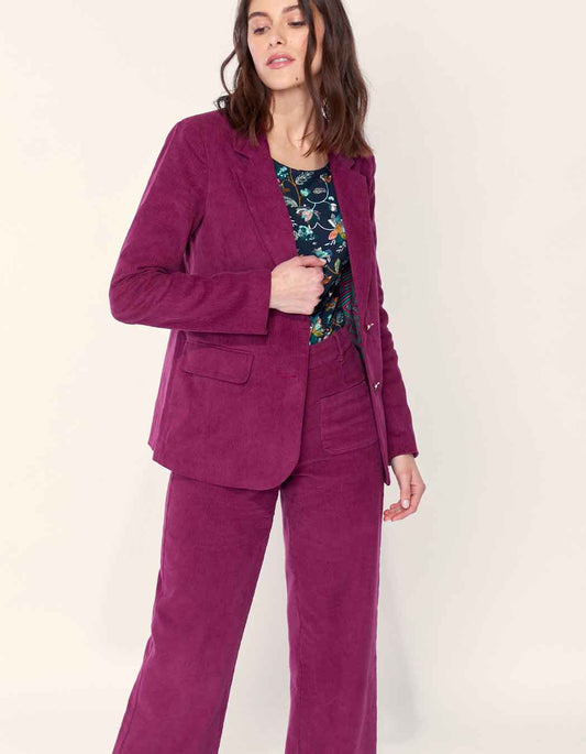 Veste blazer velours uni ETAWA