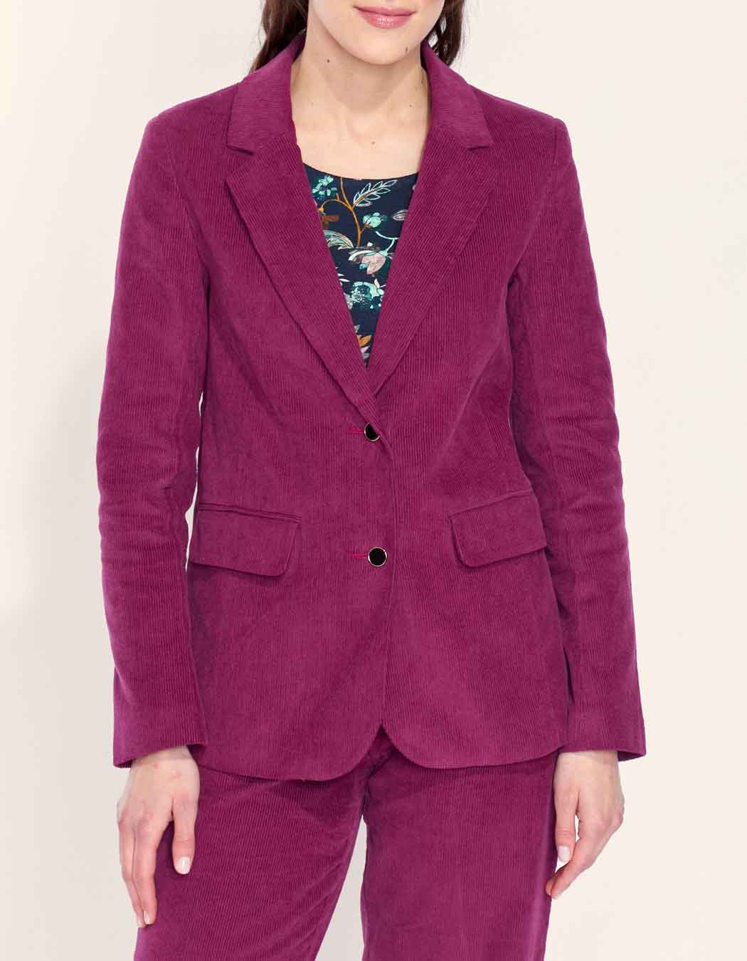Veste blazer velours uni ETAWA
