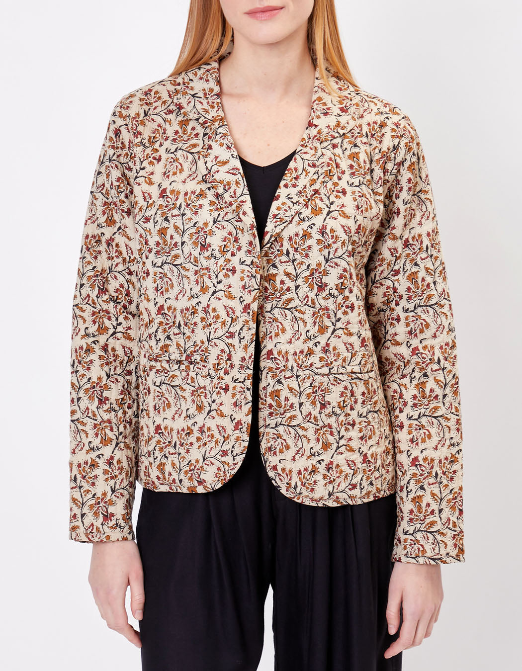 Veste Tailleur Matelassée imprimée en coton KAJA