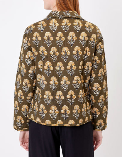 Veste Tailleur Matelassée imprimée en coton KAJA