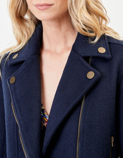 Veste perfecto uni lainage MAJDI