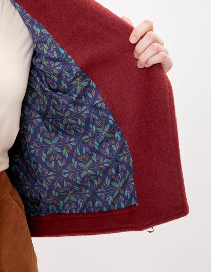 Veste perfecto uni lainage MAJDI