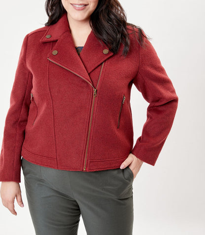 Veste perfecto uni lainage MAJDI