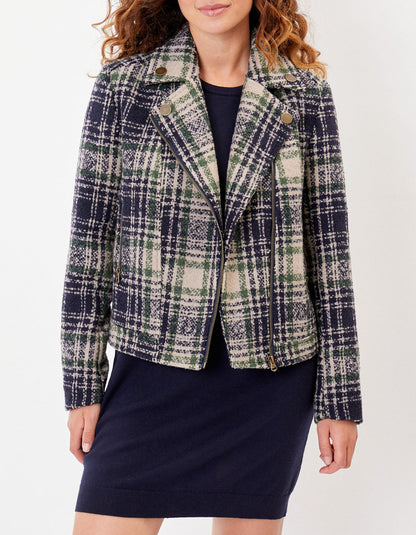 Veste  perfecto motif en lainage MAJDI