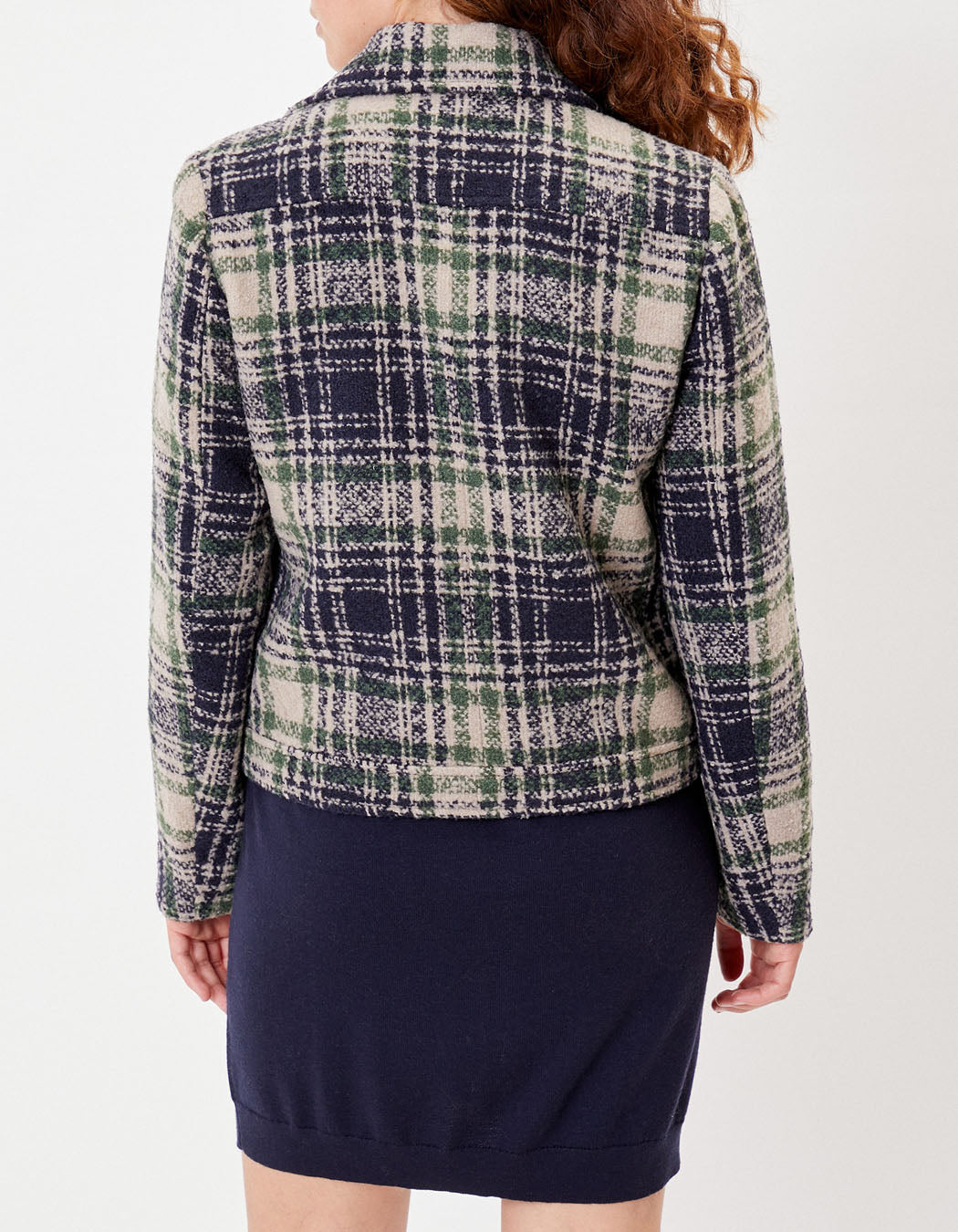 Veste  perfecto motif en lainage MAJDI