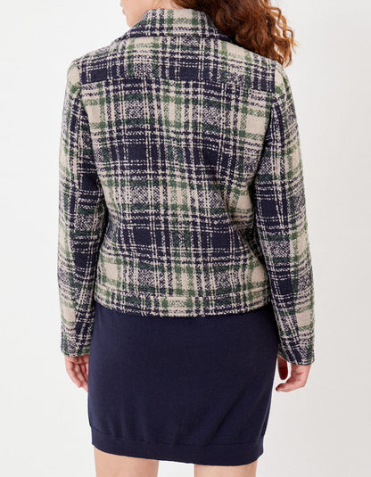 Veste  perfecto motif en lainage MAJDI