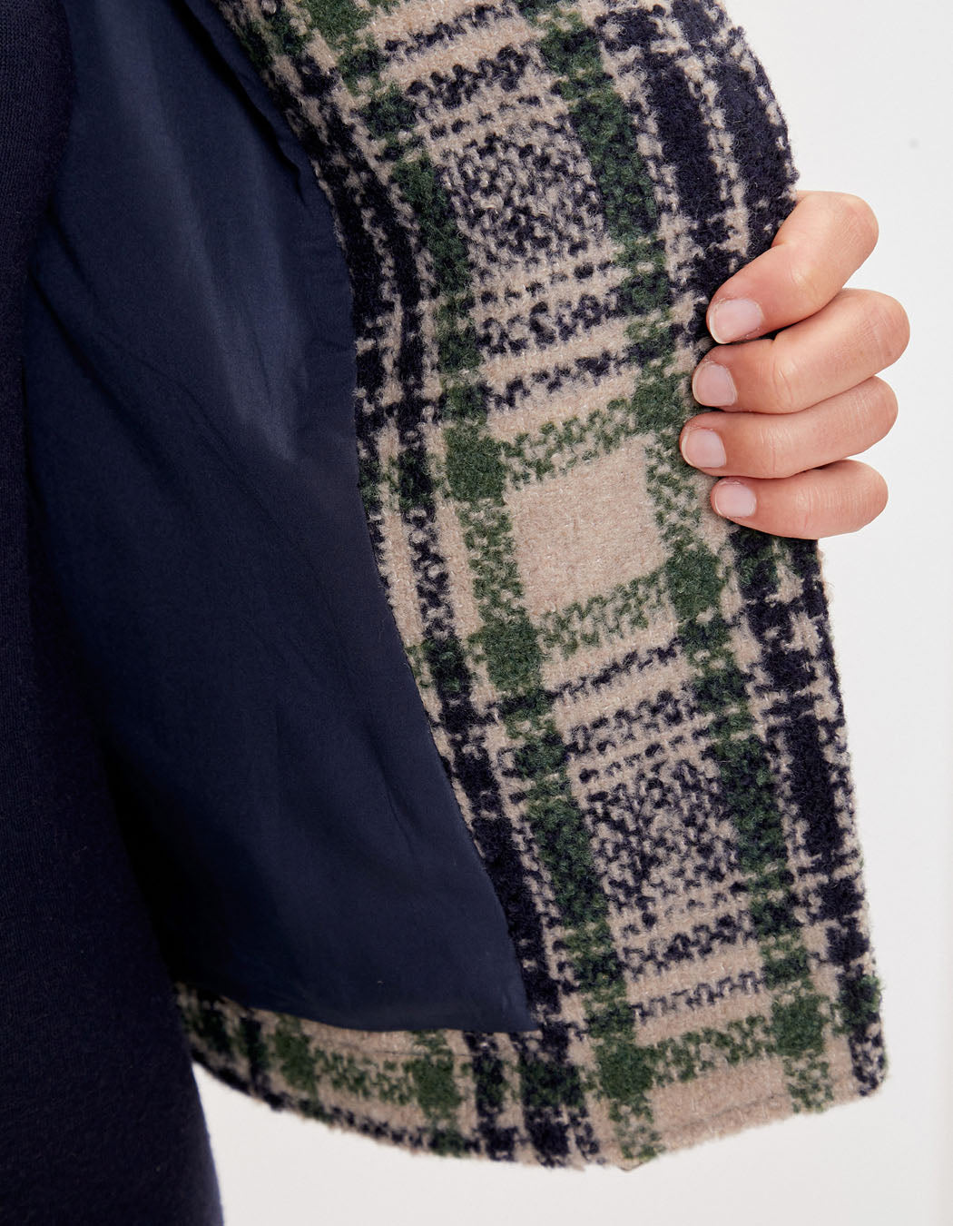 Veste  perfecto motif en lainage MAJDI