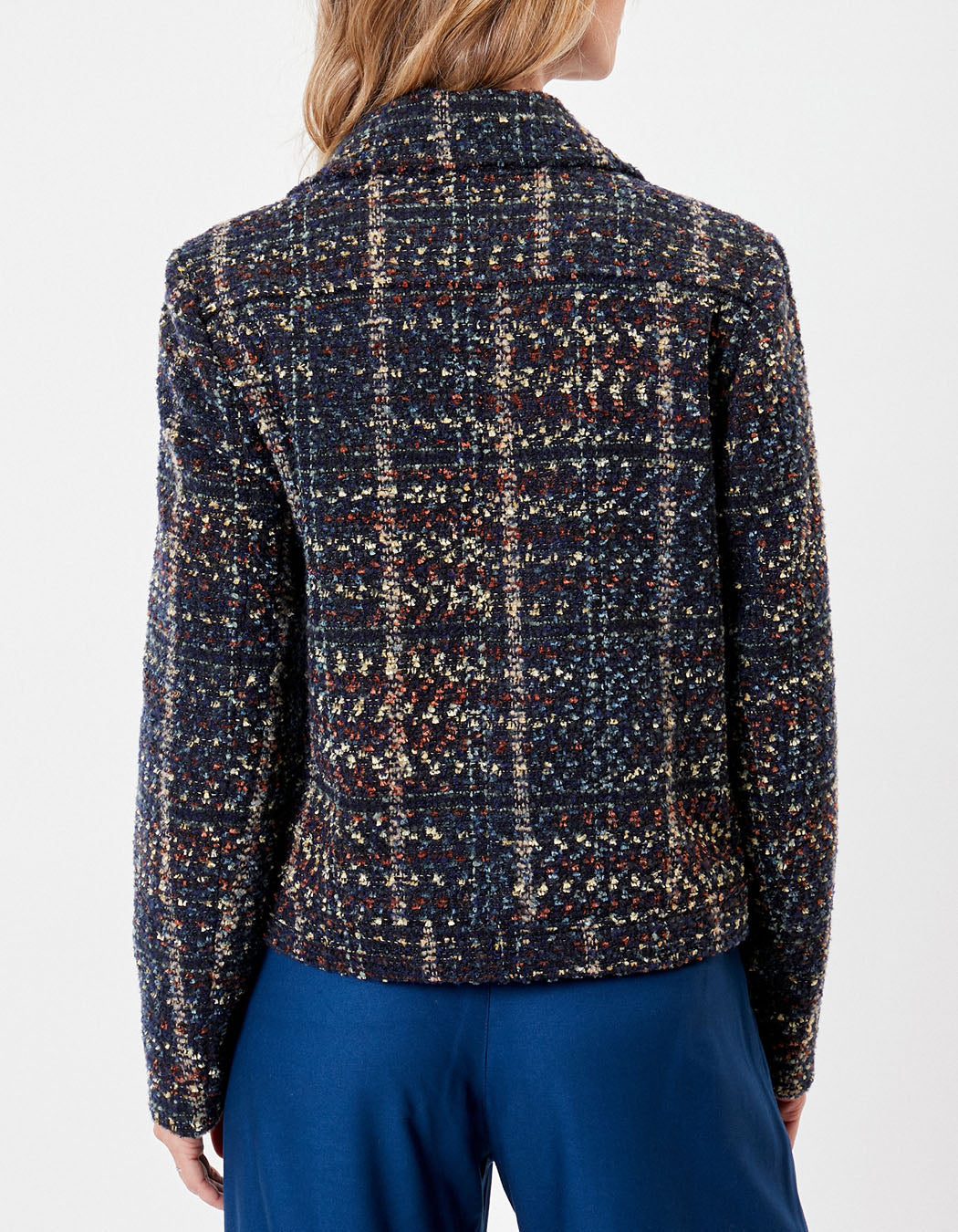 Veste  perfecto motif en lainage MAJDI