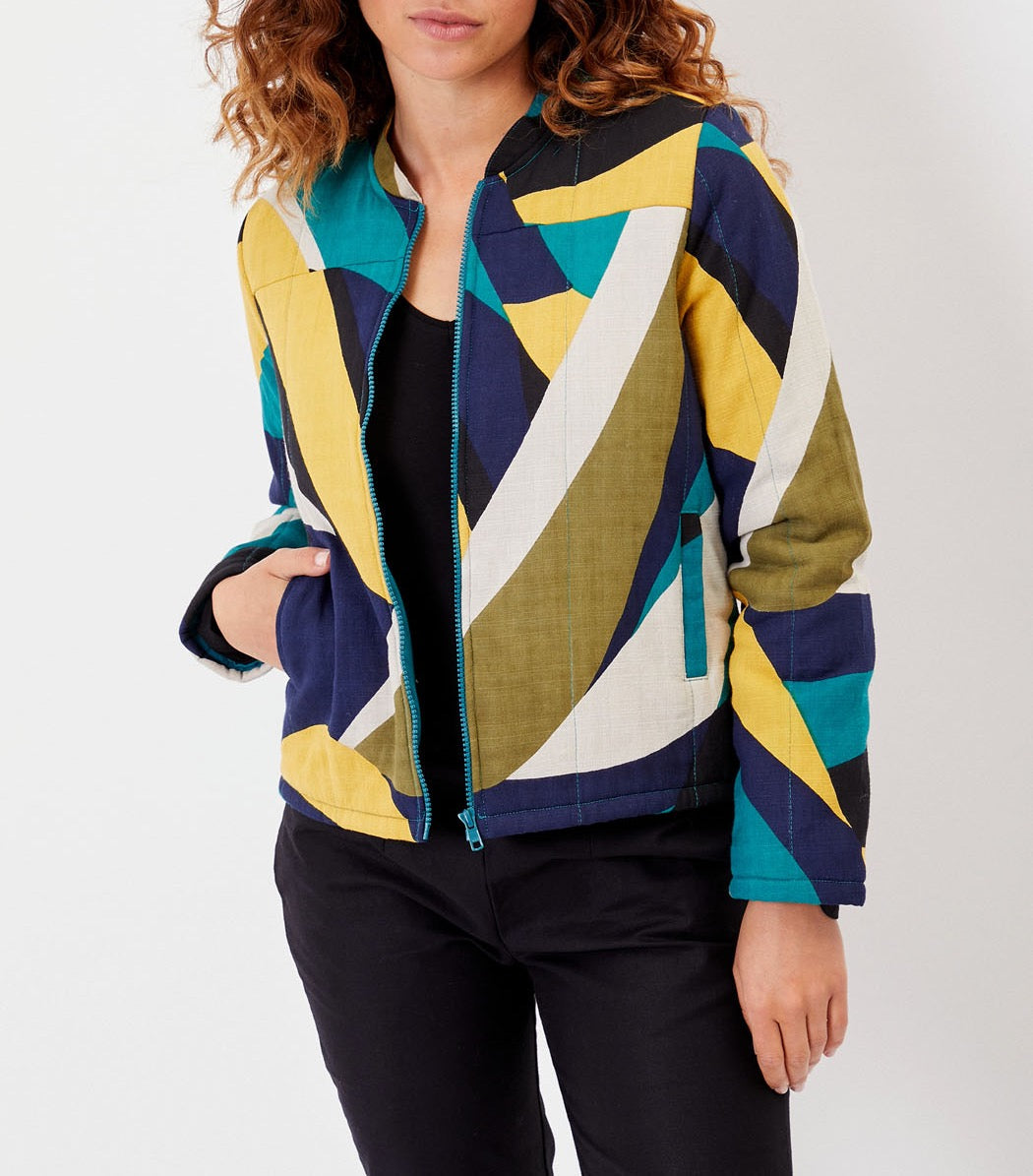 Veste courte matelassée coton bio OLAF