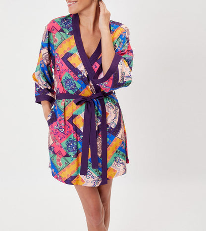 Kimono fluide imprimé MARIGOLD