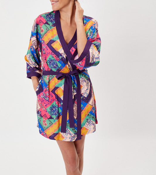 Kimono fluide imprimé MARIGOLD