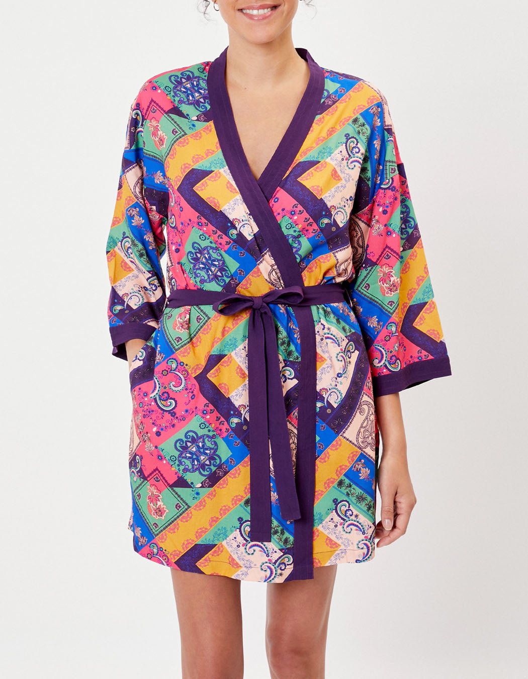 Kimono fluide imprimé MARIGOLD