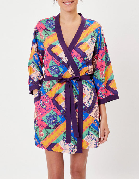 Kimono fluide imprimé MARIGOLD