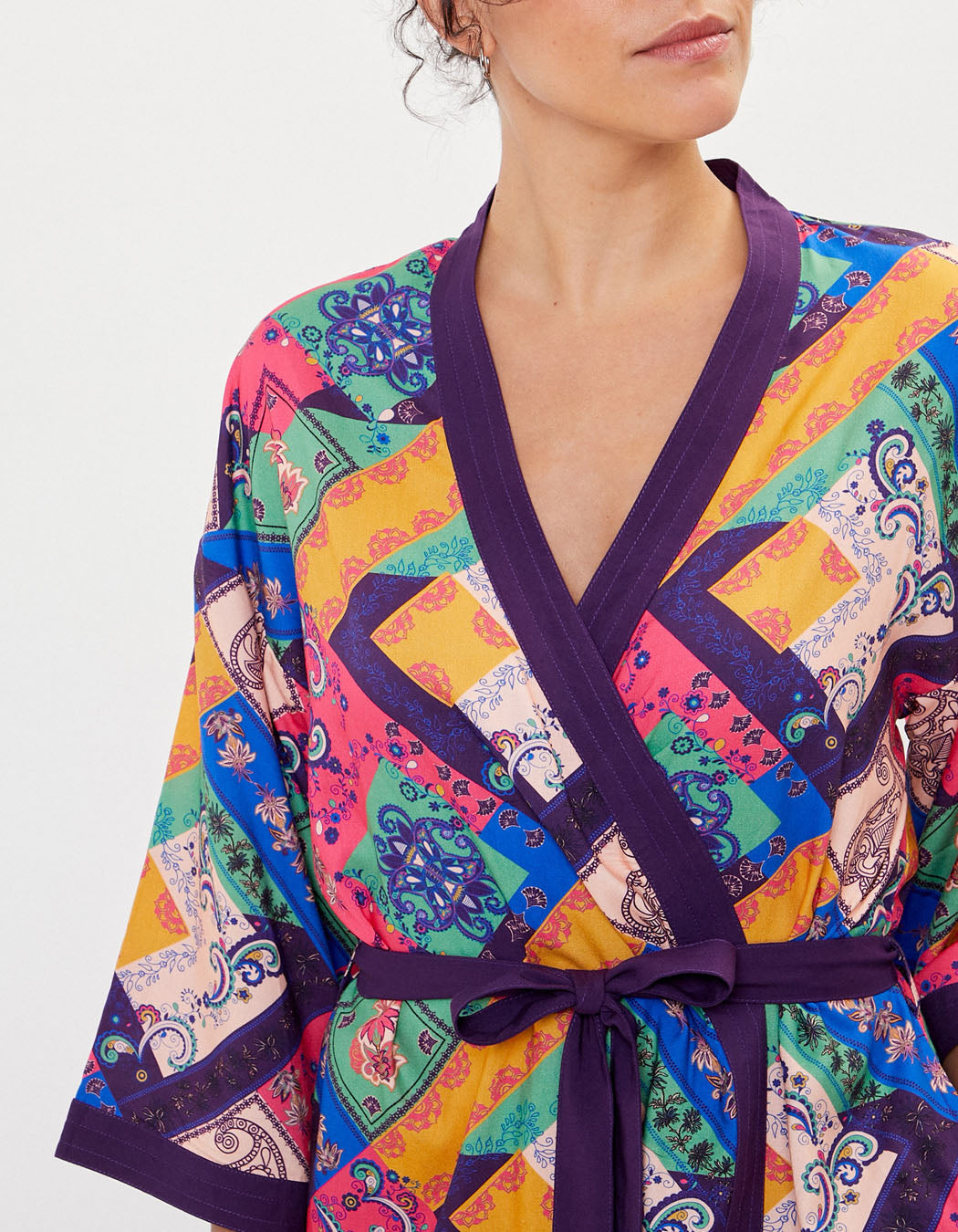 Kimono fluide imprimé MARIGOLD