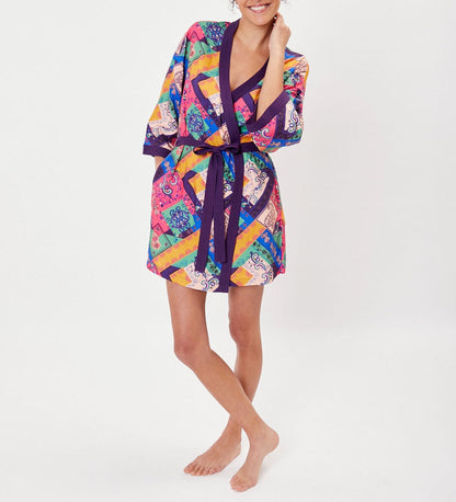 Kimono fluide imprimé MARIGOLD