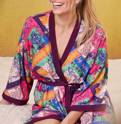 Kimono fluide imprimé MARIGOLD